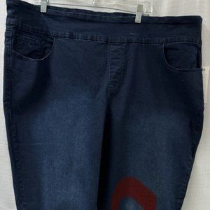 NWT-Gloria Vanderbilt Pull On Pants 24W Average